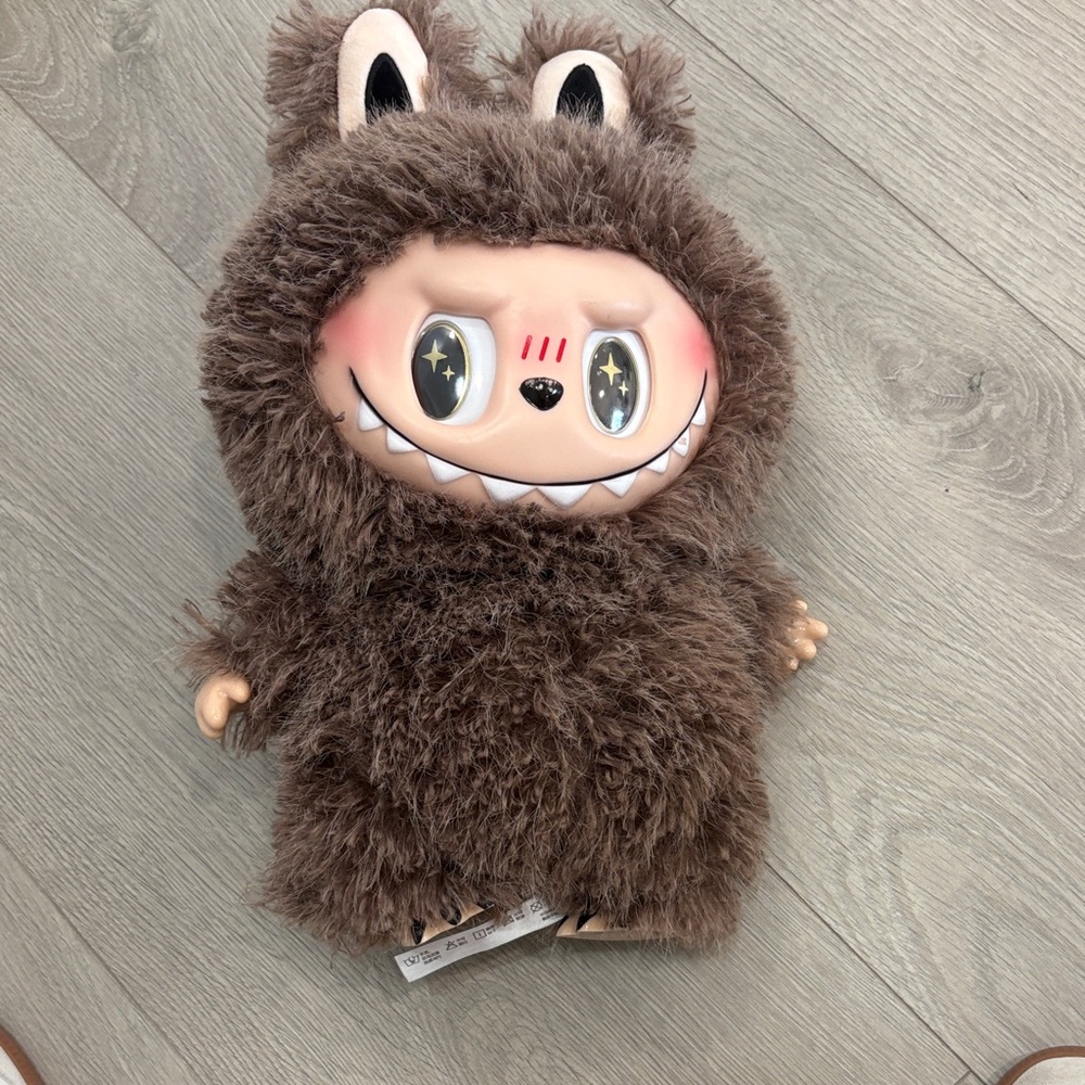 Zimomo labubu Adorable Brown Plush Monster Toy